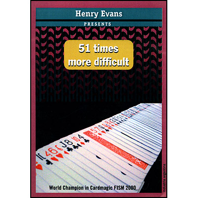 51 Times More Difficult (Gimmick and DVD) by Henry Evans - Trick