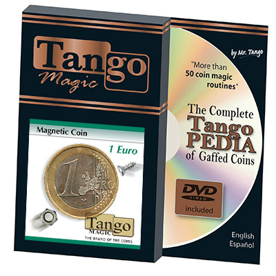 Magnetic Coin (1 Euro w/DVD)E0020 by Tango - Trick