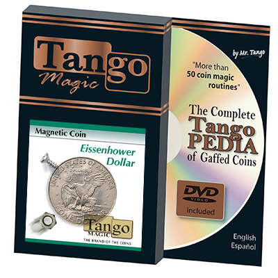 Magnetic Coin (Dollar w/DVD)D0024 by Tango - Trick
