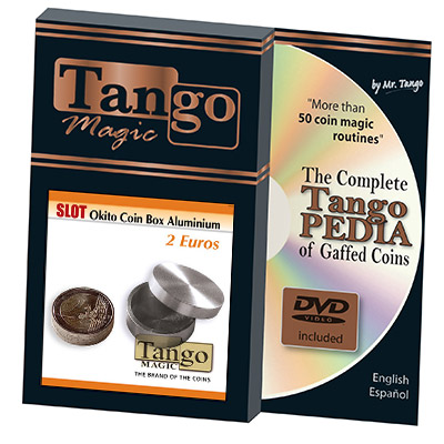 Slot Okito Coin Box 2 Euro Aluminum (w/DVD) by Tango - Trick (A