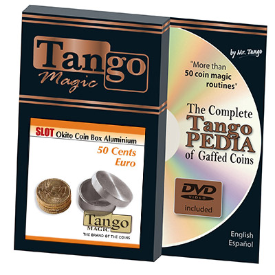 Slot Okito Box 50 cent Euro Aluminum (w/DVD) by Tango -Trick (A0