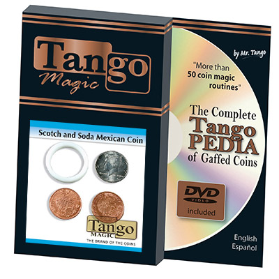 Scotch And Soda Mexican Coin (w/DVD)(D0050) by Tango - Trick