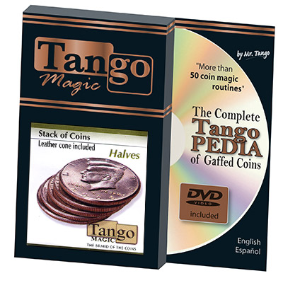 Stack of Coins Halves (w/DVD) (D0056) by Tango - Trick
