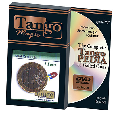 Steel Core Coin 1 Euro (w/DVD) by Tango - Trick (E0023)