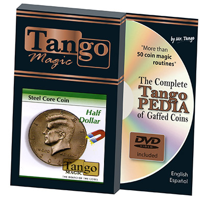 Steel Core Coin US Half Dollar (w/DVD) by Tango -Trick (D0029)