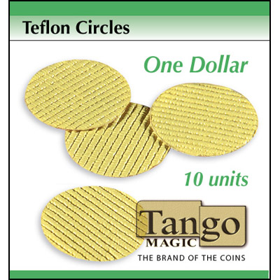 Teflon cricles Dollar size (10 units w/DVD) by Tango -Trick (T00