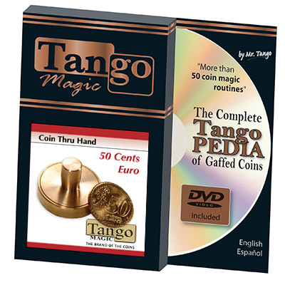 50 cents Euro Thru Hand (w/DVD) by Tango - Trick (E0057)