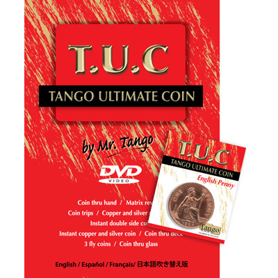 Tango Ultimate Coin w/DVD(T.U.C)(D0111) English Penny by Tango -