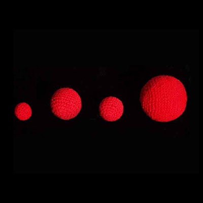 3/4" Crochet Balls (Red) (1 ball = 1 unit) by Uday - Trick