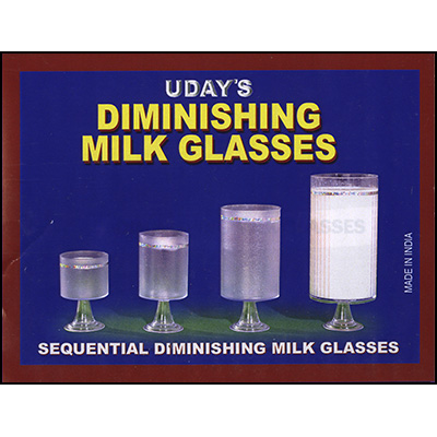 Diminishing Milk Glasses by Uday - Trick - Click Image to Close