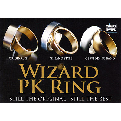 Wizard PK Ring G2 (CURVED, GOLD, 21mm, Medium) by World Magic Sh