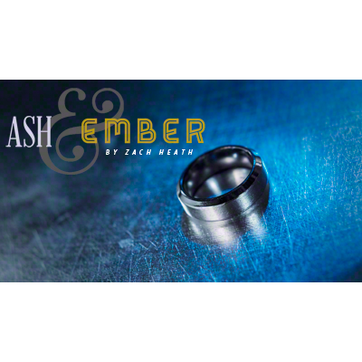 Ash and Ember Silver Beveled Size 10 (2 Rings) by Zach Heath -