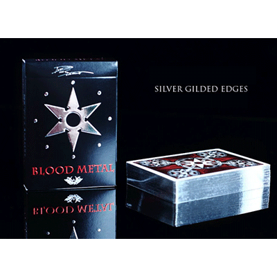 Limited Edition Blades Blood Metal Playing Cards by Handlordz, L