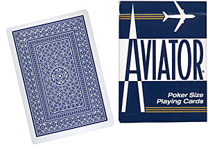 Cards Aviator Jumbo Index Poker Size (Blue) Cards Aviator Jumbo Index Poker Size (Blue)