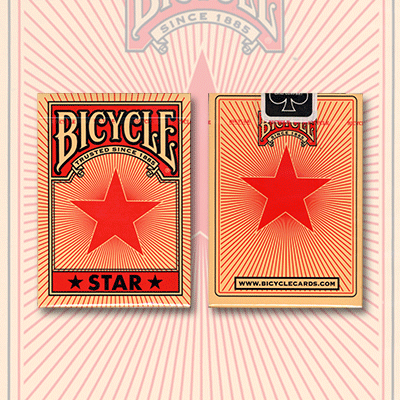 Bicycle Red Star Playing Cards by USPCC
