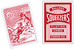 Cards Squeezers Bulldog Poker size (Red) Cards Squeezers Bulldog Poker size (Red)