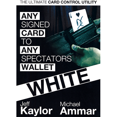 Any Card to Any Spectator's Wallet - WHITE (DVD and Gimmick) By