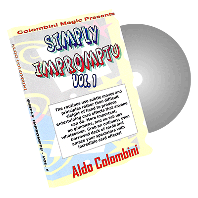 Simply Impromptu Vol.1 by Wild-Colombini Magic - DVD Simply Impromptu Vol.1 by Wild-Colombini Magic - DVD