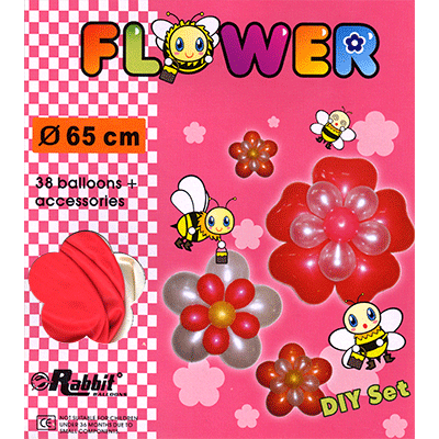 Four Balloon Flower Kit DIY SET (38 balloons 65cm) by Will Roya