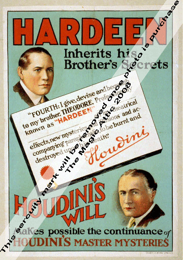 Hardeen - Houdini's Will