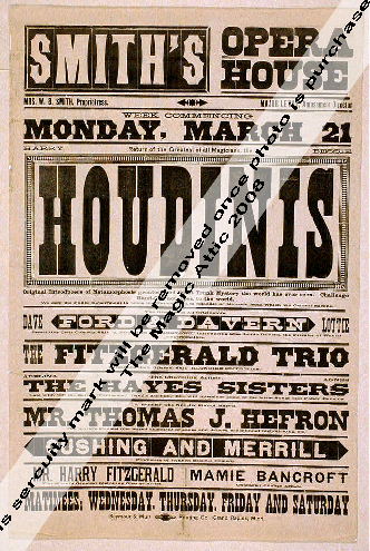 Houdini - Smiths Opera House