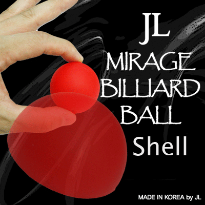 2 Inch Mirage Billiard Balls by JL (RED, shell only) - Trick