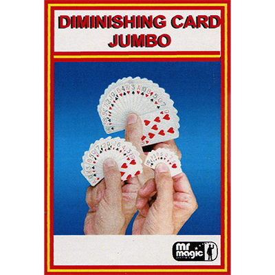 Diminishing Cards (Jumbo) by Mr. Magic - Trick