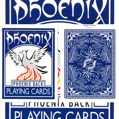 Phoenix Parlour Double Decker One Way (Blue) by Card-Shark - Tri