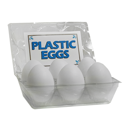 High Quality Plastic Eggs(White / 6-pack)by Donato Colucci - Tri
