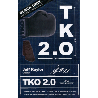 TKO 2.0 Gimmick only (Black) by Jeff Kaylor - Trick