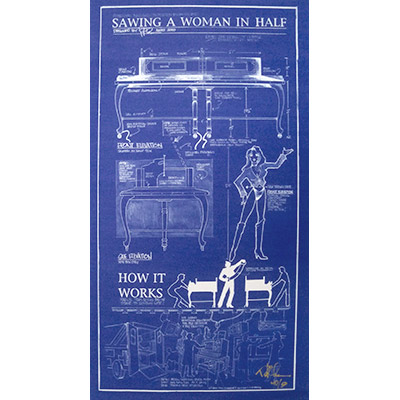Sawing A Woman In Half Poster(42" x 22")in tube by Paul Osborne