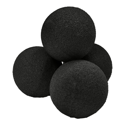 Ultra Soft (2 Inch, Black, 4 Balls) by Goshman