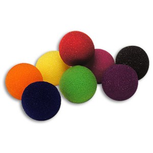 1.5" 4 Super Soft Sponge Balls (Black)
