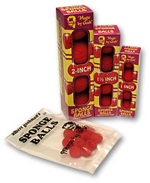 Super Soft Mini Sponge Ball (Red) Bag of 8 mini per bag.