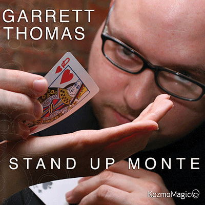 Standup Monte (Jumbo Index) DVD and Gimmick by Garrett Thomas a