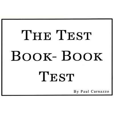 The Test Book - Book Test by Paul Carnazzo and Mental Voyage - T