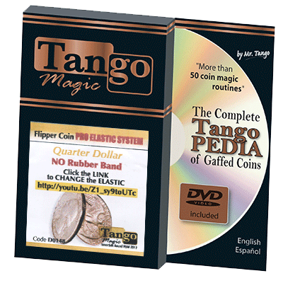 Flipper Coin Pro Elastic System Quarter Dollar (D0148) by Tango