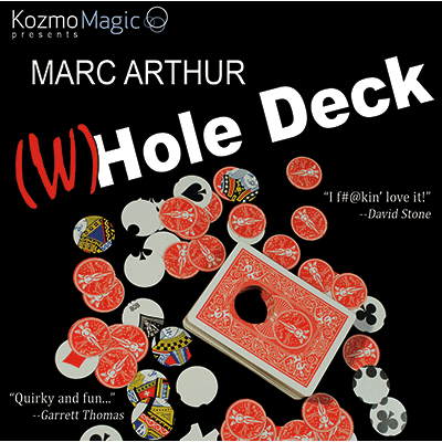 The (W)Hole Deck Red (DVD and Gimmick) by Marc Arthur and Kozmom