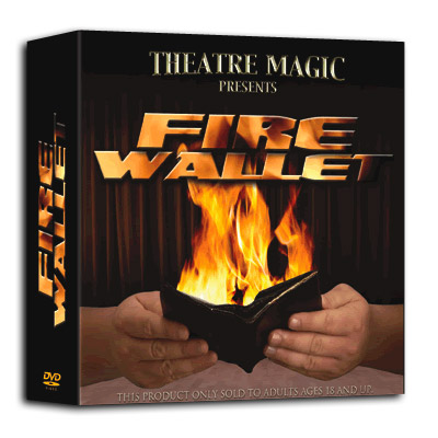 Fire Wallet (DVD and Gimmick) by Theatre Magic - Trick