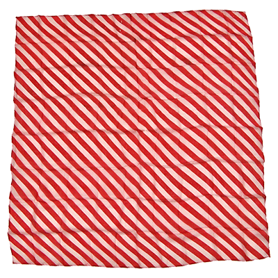 36" Zebra Silk( Red & White ) by Uday - Trick