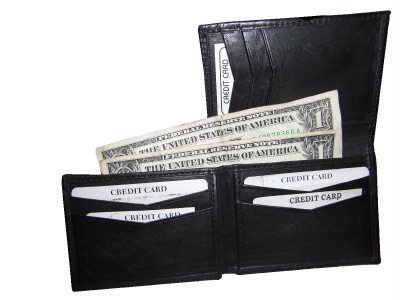 Leather Ultra Slim Card To Wallet (Back Pocket Size)