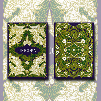 Unicorn Playing cards (Emerald)by Aloy Design Studio USPCC - Tri